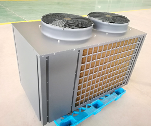 Sidewalk void Standard heat pump system.
